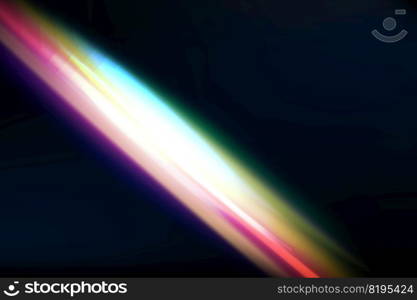 Rainbow highlights on a light background.Glare or reflection from water and glass.Glittering  particles for social media backgrounds, product presentations, photo shots.