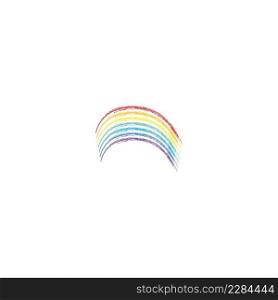 Rainbow icon logo design illustration template vector