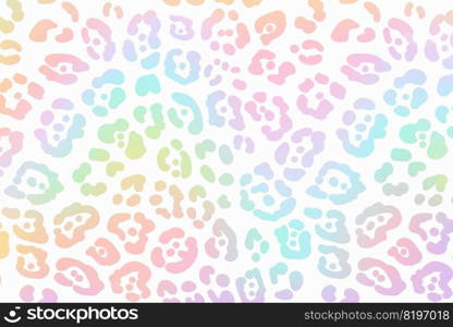 Rainbow leopard background. Holographic foil cheetah texture. Animal pattern gradient print. Vector abstract pastel illustration. Rainbow leopard background. Holographic foil cheetah texture. Animal pattern gradient print. Vector abstract pastel illustration.