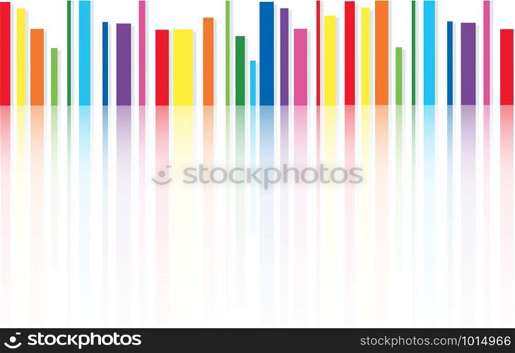 rainbow line abstract art background vector