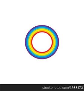 rainbow logo icon vector illustration design