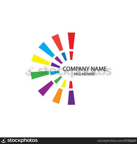 rainbow logo vector