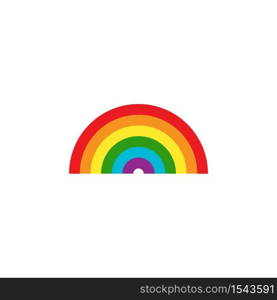 Rainbow logo vector template illustration