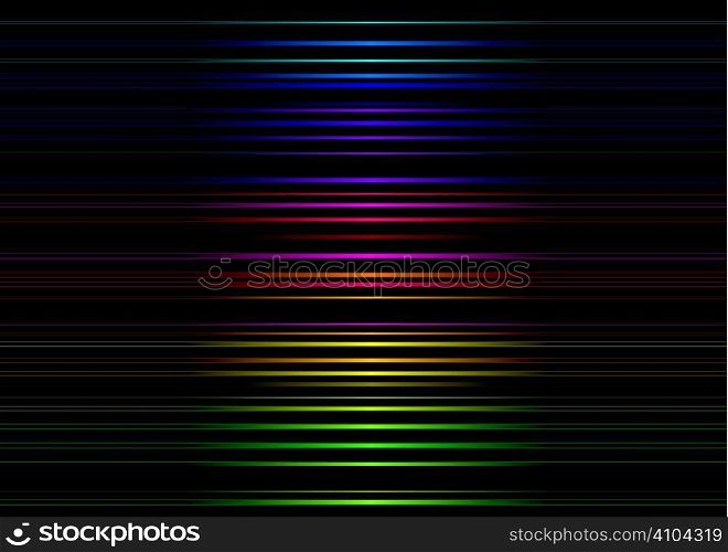Rainbow neon stripped illustrated background image ideal desktop