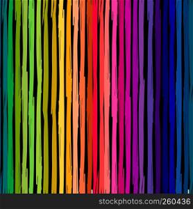 Rainbow striped seamless pattern. Grunge rainbow repeating background. Hand-drawn bright colorful stripes. Vector illustration for textile, clothing, wallpaper, scrapbooking. Rainbow striped seamless pattern. Grunge repeating background. Hand-drawn bright colorful stripes. Vector illustration for textile, clothing, wallpaper, scrapbooking