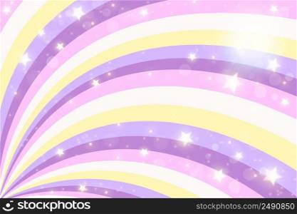 Rainbow swirl background with stars. Radial unicorn rainbow of twisted spiral. Vector illustration. Rainbow swirl background with stars. Radial unicorn rainbow of twisted spiral. Vector illustration.