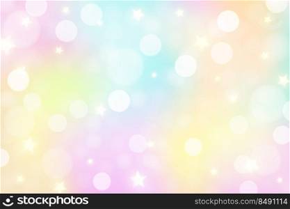 Rainbow unicorn background. Pastel gradient color sky with glitter. Magic galaxy space and stars. Vector abstract parttern. Rainbow unicorn background. Pastel gradient color sky with glitter. Magic galaxy space and stars. Vector abstract parttern.