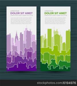 Rainbow urban. Rainbow urban landscape of sky with clouds. Vector illustration for background