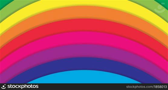 Rainbow vector background template design