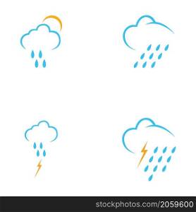raindrops icon logo vector illustration design