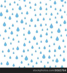 Raindrops seam≤ss pattern, vector illustration