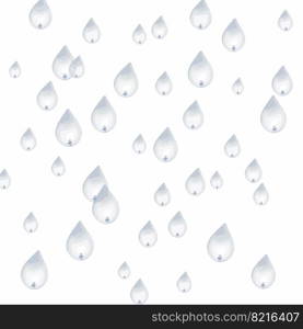 Raindrops. Vector illustration isolated on white background.. Raindrops. Vector illustration isolated on white background