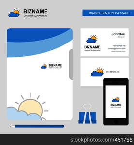 Raining Business Logo, File Cover Visiting Card and Mobile App Design. Vector Illustration