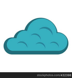 Rainy cloud icon flat isolated on white background vector illustration. Rainy cloud icon isolated