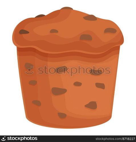 Raisin panettone icon cartoon vector. Cake bread. Food idea. Raisin panettone icon cartoon vector. Cake bread