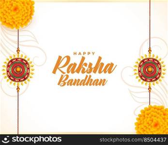 raksha bandhan traditional festival greeting card design