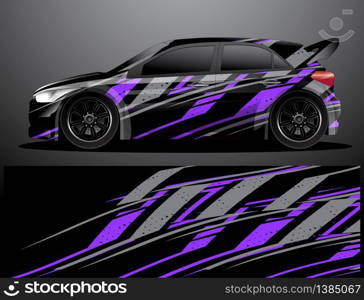 rally car decal graphic wrap vector, abstract background