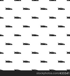 Rally racing car pattern seamless in simple style vector illustration. Rally racing car pattern vector