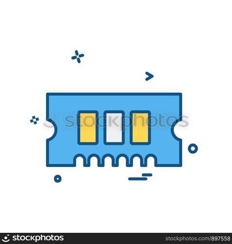 RAM icon design vector