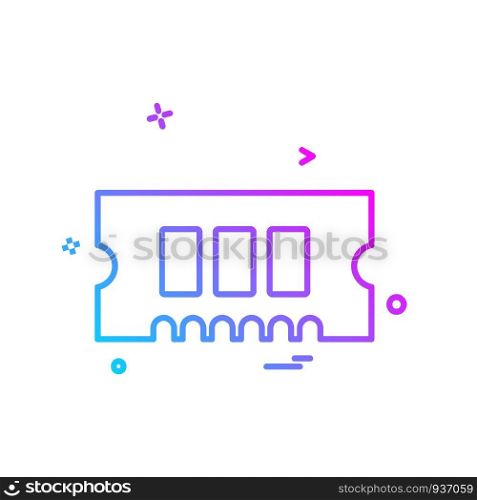 RAM icon design vector