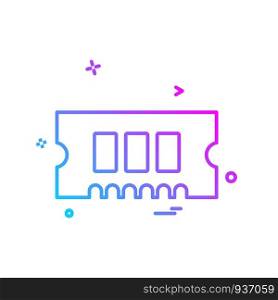 RAM icon design vector