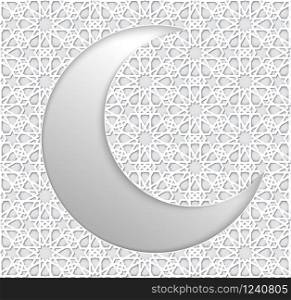 Ramadan Background islamic crescent and arabic pattern