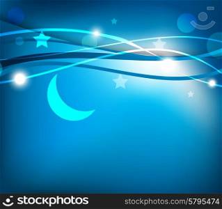 ramadan background. ramadan kareem vector background in blue color