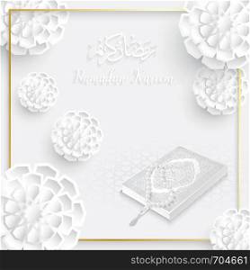 ramadan backgrounds vector with Arabic pattern white background