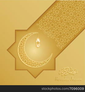 ramadan gold backgrounds vector,Ramadan kareem with arabic pattern background