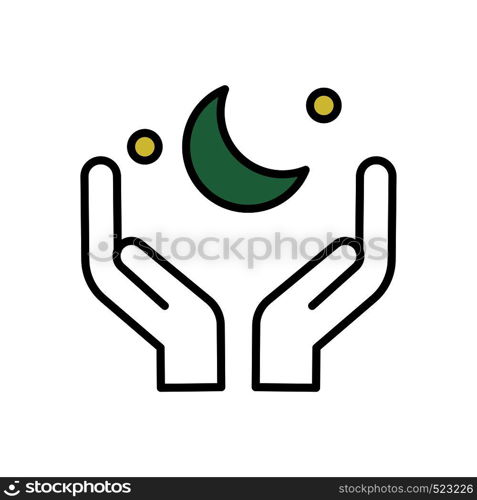 Ramadan icons. Muslim islam prayer and ramadan kareem thin line icons set. Modern flat style symbols isolated on white for infographics or web use.