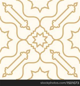 Ramadan islamic pattern with persian and moroccan elements. Seamless arabic pattern background