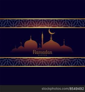 ramadan kareem background in arabic style