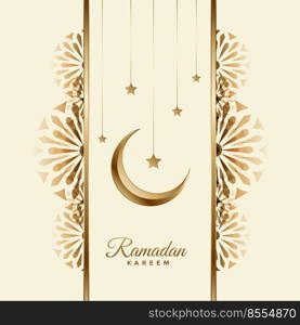 ramadan kareem beautiful background with moon and star