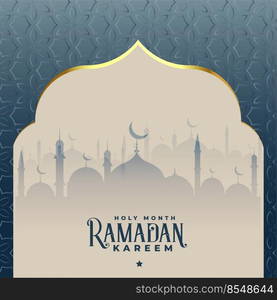 ramadan kareem beautiful islamic mosque background