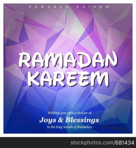 Ramadan Kareem cards with creative design vector