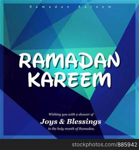 Ramadan Kareem cards with creative design vector
