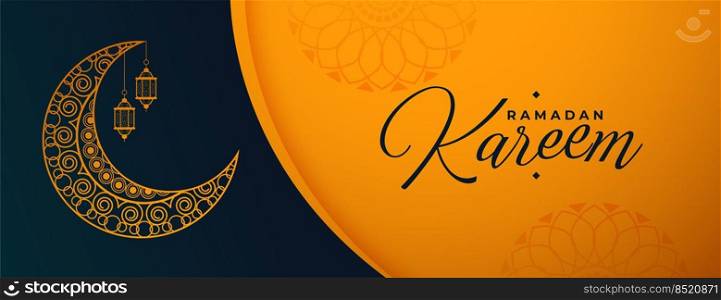 ramadan kareem celebration blessings banner design