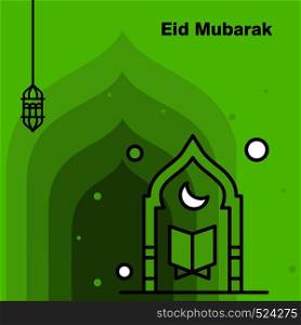 Ramadan Kareem concept banner, vector illustration.