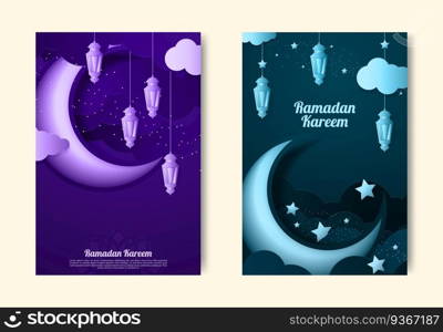 Ramadan Kareem Design Background. Vector Illustration for greeting card, poster and banner.