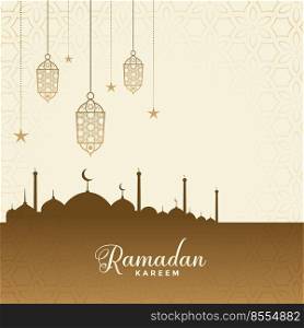 ramadan kareem festival wishes card background design