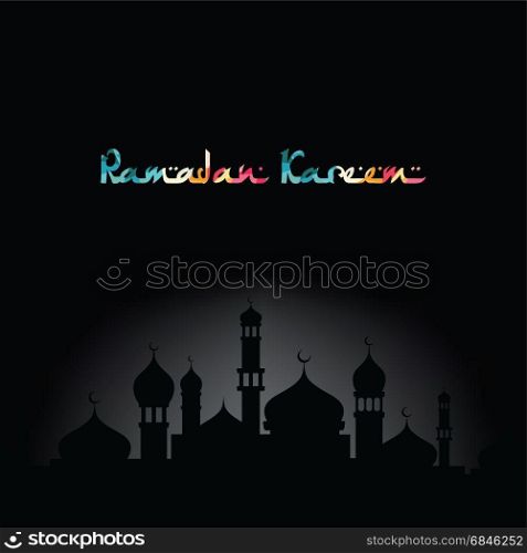 ramadan kareem greeting muslim islamic celebration vector. ramadan kareem greeting muslim islamic celebration vector art