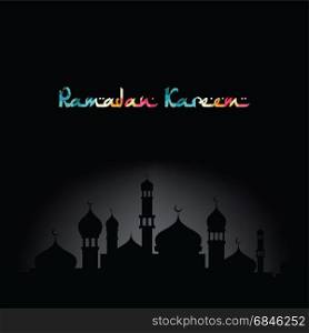 ramadan kareem greeting muslim islamic celebration vector. ramadan kareem greeting muslim islamic celebration vector art