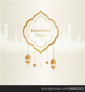 Ramadan kareem islamic background design Vector Image