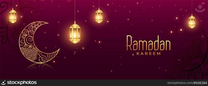 ramadan kareem islamic celebration banner design