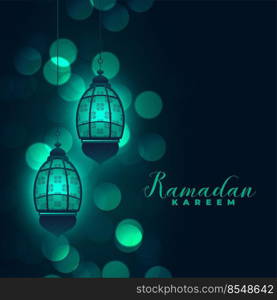 ramadan kareem l&s on bokeh background