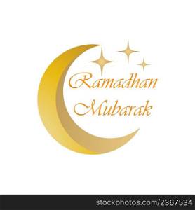 Ramadan kareem mosque logo vector illustration