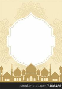 Ramadhan background with beautiful islamic mandala