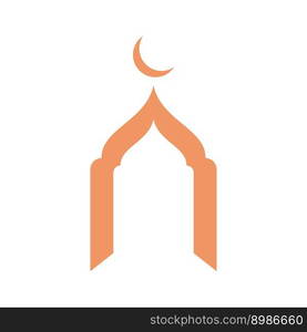 Ramadhan kareem poster banner islamic wallpaper mousque logo icon flat design vector