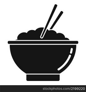 Ramen food icon simple vector. Bowl noodle. Chinese soup. Ramen food icon simple vector. Bowl noodle