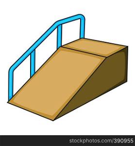 Ramp for the disabled icon. Cartoon illustration of ramp for the disabled vector icon for web design. Ramp for the disabled icon, cartoon style
